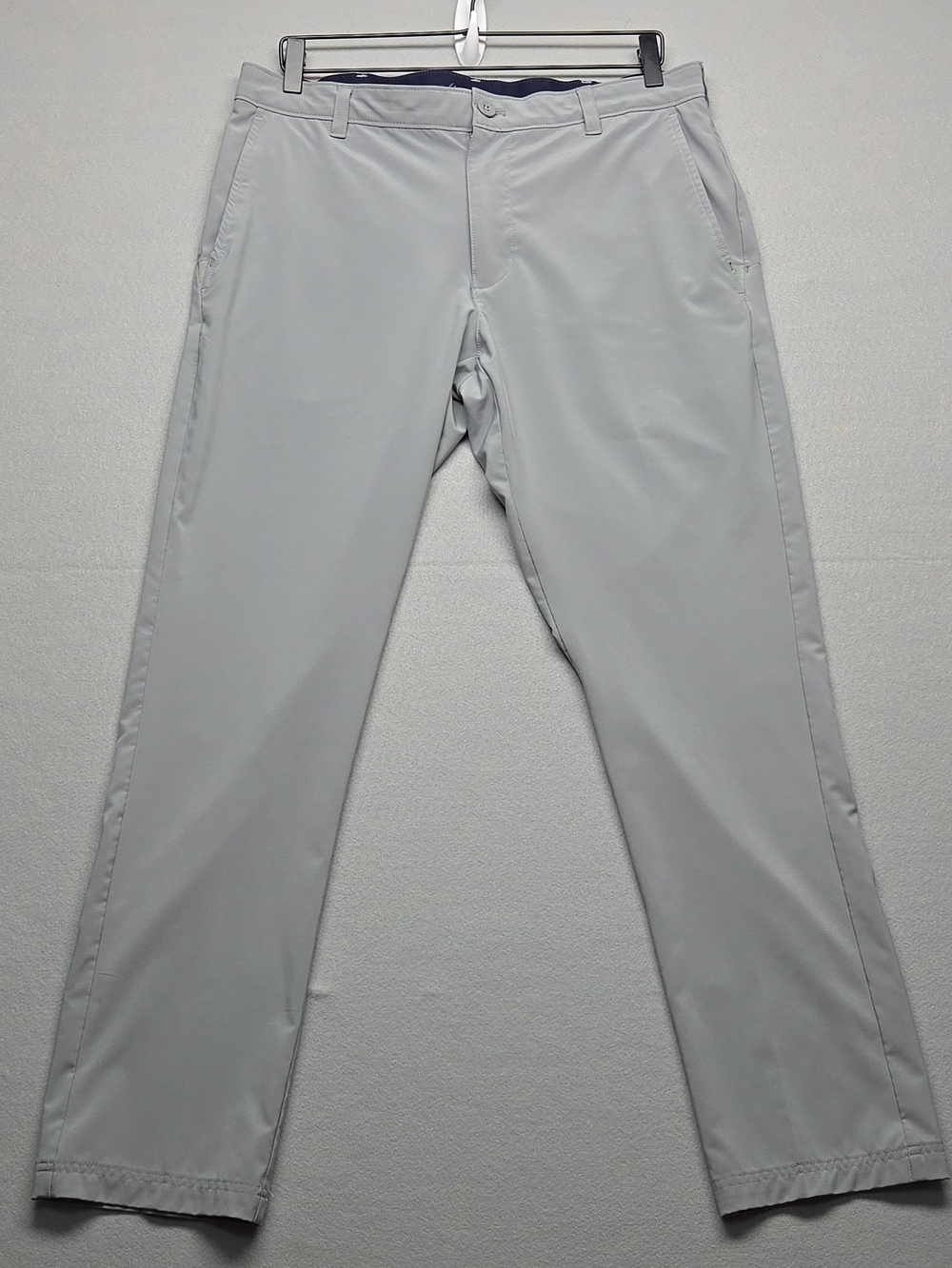 IZOD Golf Men's Light Gray Stretch Straight Leg Pants 34x32